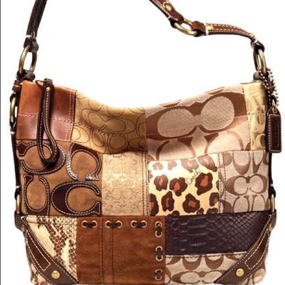Signature Coach Patchwork Hobo Bag - Picture 1 of 4